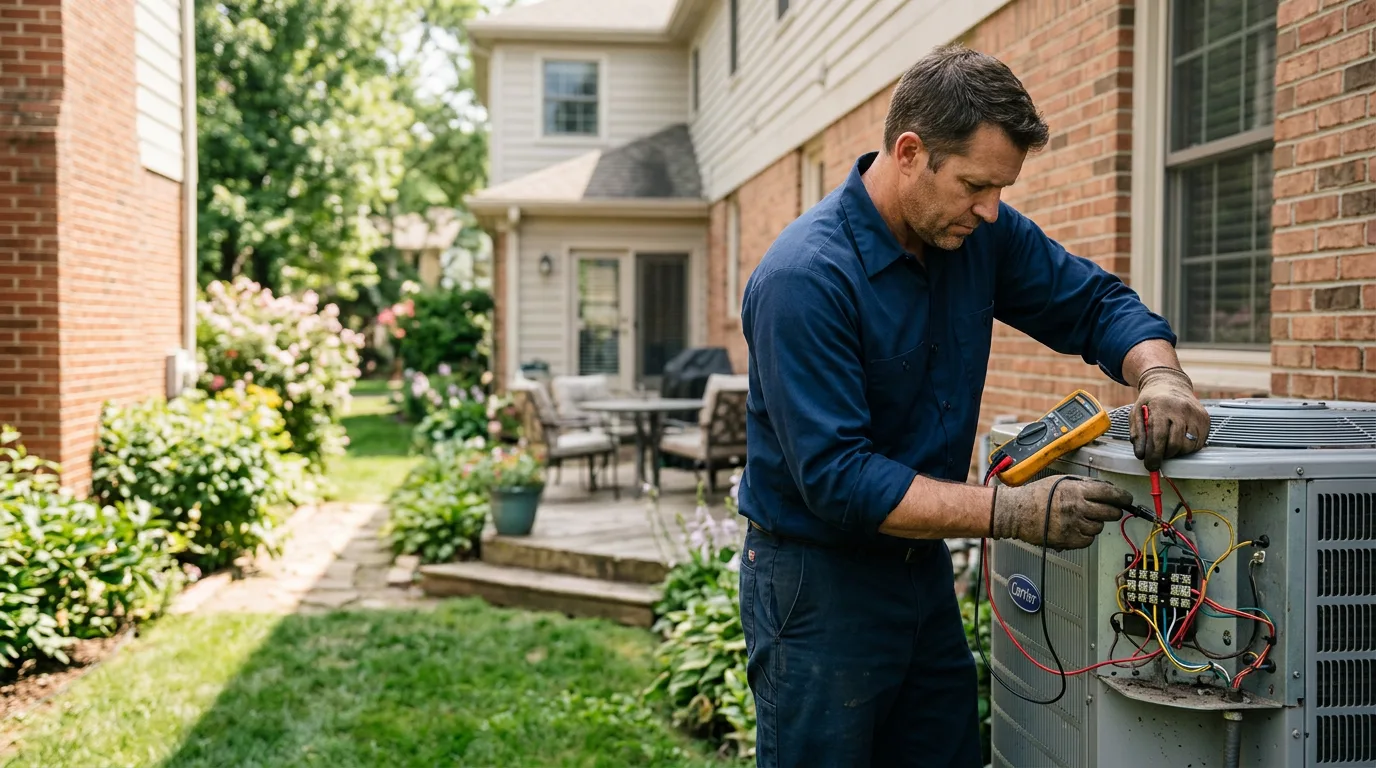 HVAC technician working near Dorchester, MA